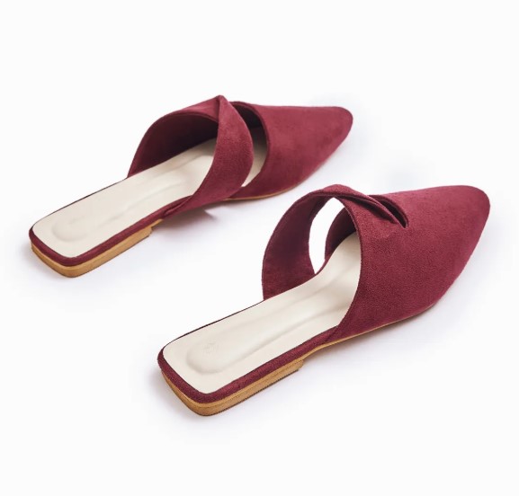 Marsala Cut Out Mules