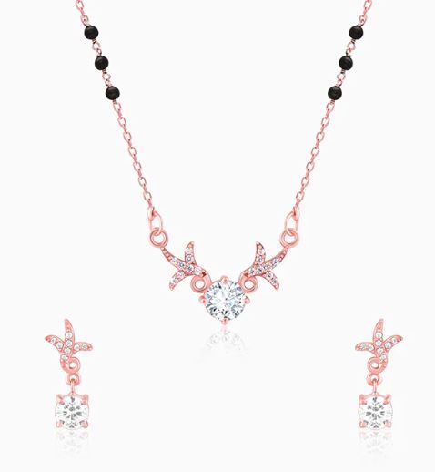 Rose Gold Dear Love Mangalsutra Set