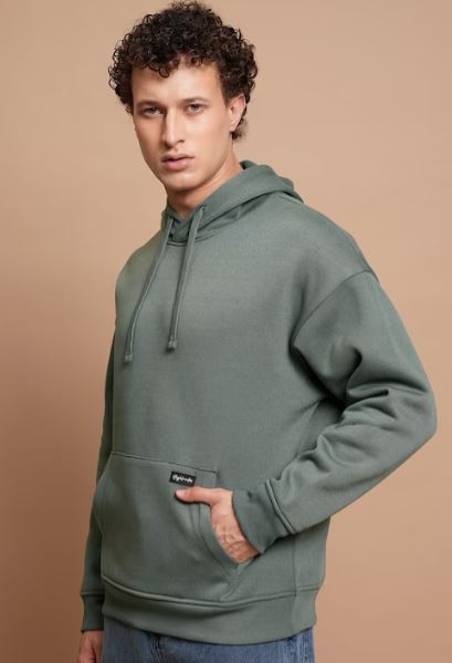 Oversized Drop Shoulder Hooded