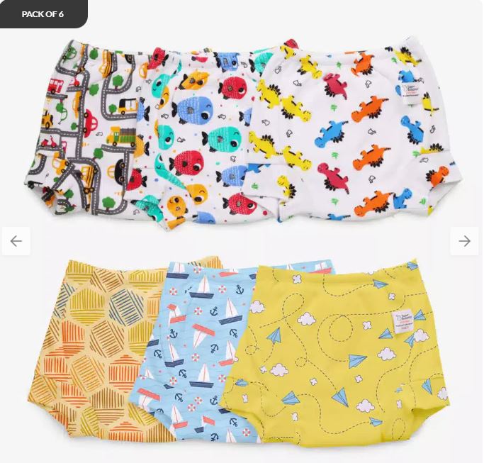 6 Pack Padded Underwear
