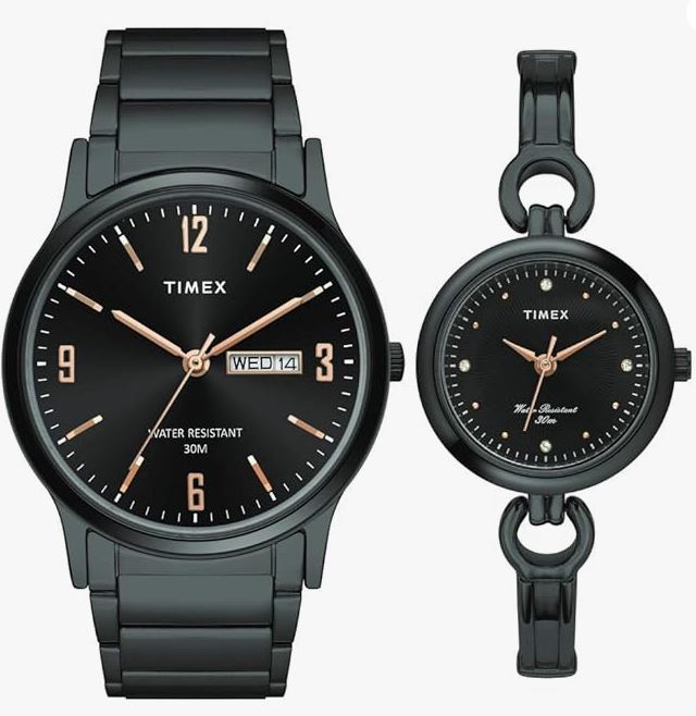 TIMEX Pairs Round Dial Analog Watch