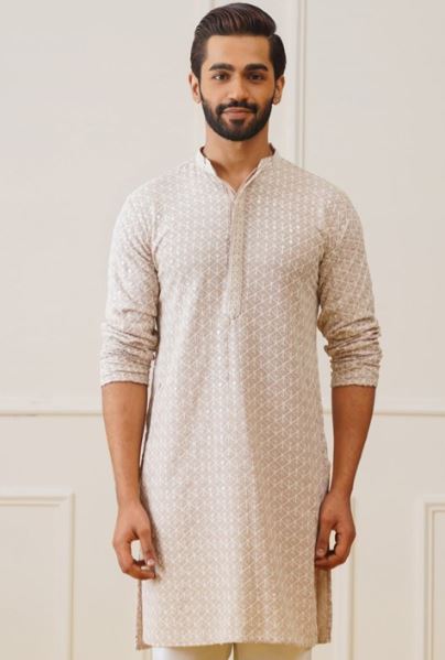 Ethnic Motifs Embroidered Straight Kurta