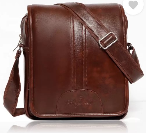 Brown Men Sling Bag