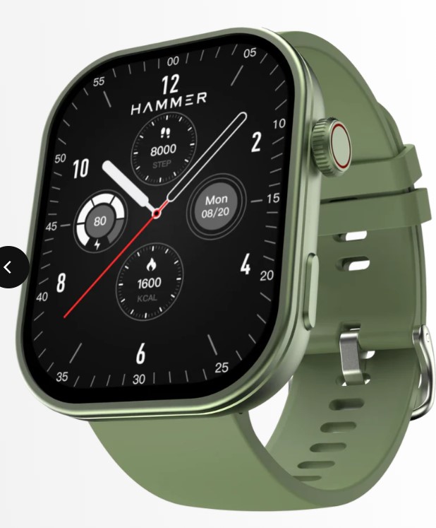 Hammer Tussle 2.01" Full HD Display Bluetooth Calling Smartwatch