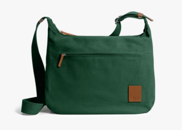 Forest Green March Crossbody Bag Large