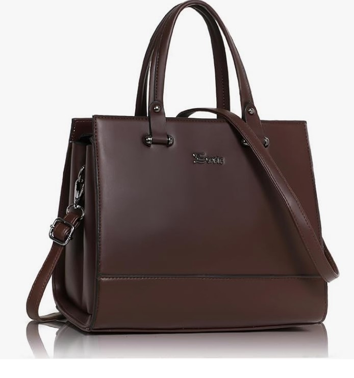 Solid Top Handle Tote Hand Bag