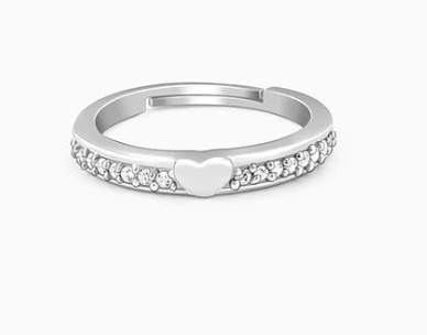 Silver Deeply in Love Ring