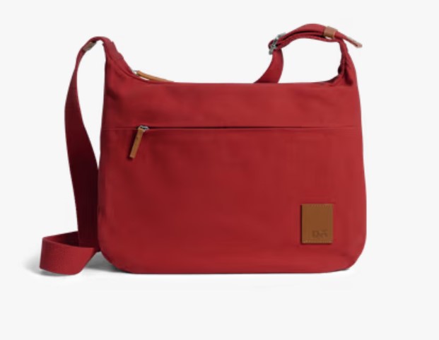 Crimson Red March Crossbody Bag Large