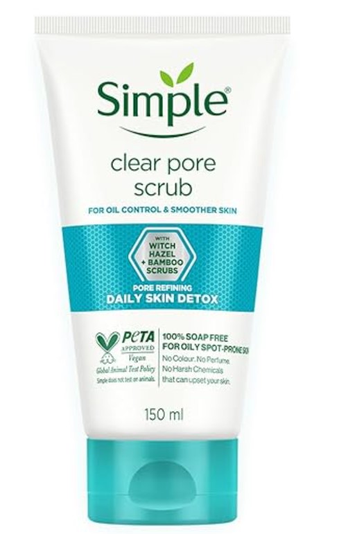 Simple Daily Skin Detox Clear Pore Facial Scrub