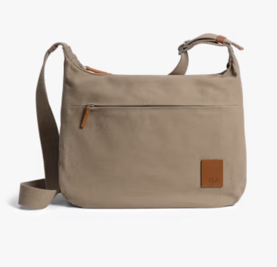 Khaki Beige March Crossbody Bag Large