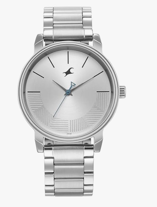 Fastrack Mens Stunners Quartz Analog Silver Dial Metal Strap Watch