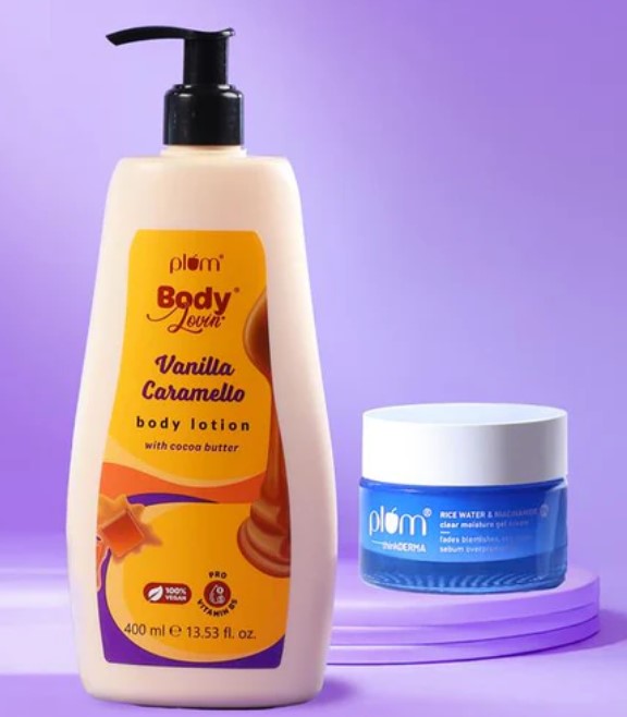 Vanilla Caramello Body lotion and Niacinamide Gel Cream Combo