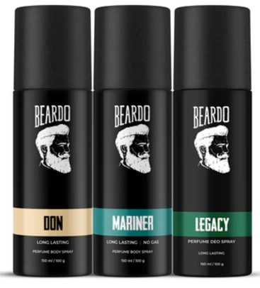 Beardo legend Perfume Deo Spray Trio