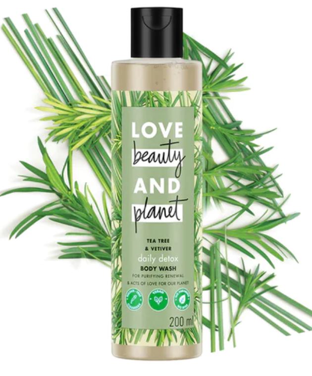 Natural Tea Tree Oil and Vetiver Sulfate Free Body Wash