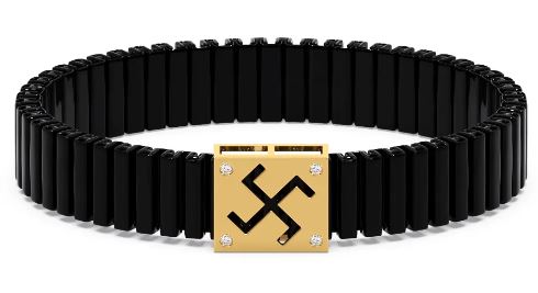 Swastik Mens Flexi Diamond Bracelet