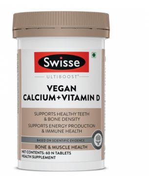 Swisse Ultiboost Vegan Calcium + Vitamin D Supplement for Immunity