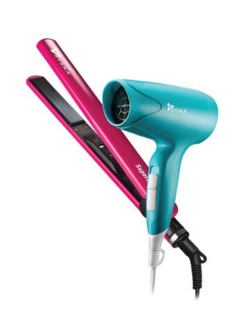 Syska CPF6800 Styling Combo Hair Straightener, Hair Dryer