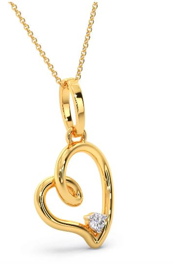 Orelia Heart Diamond Pendant