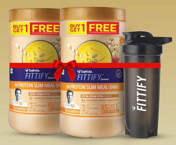 Hi-Protein Slim Meal Shake + Plastic Black Shaker Combo