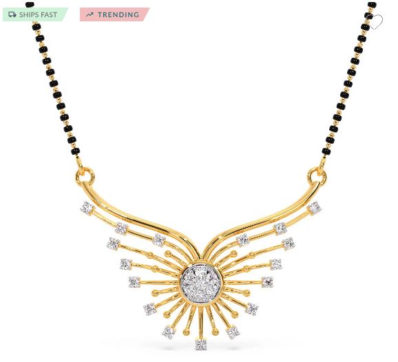 Shama Diamond Mangalsutra Pendant