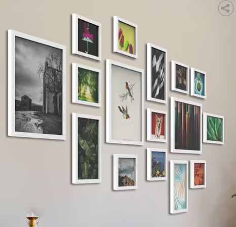Set of 16 3D Collage Photo Frames