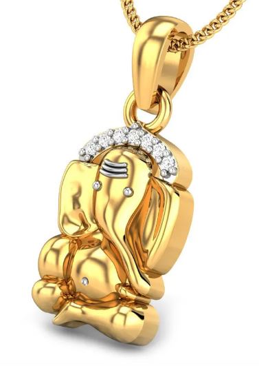Varad Vinayak Diamond Pendant