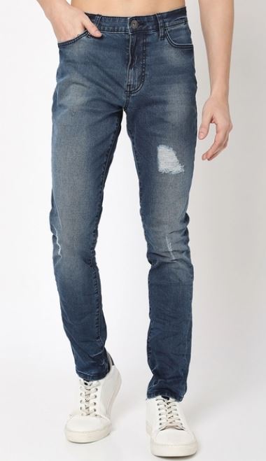 Men's Sax Zip Skinny Denim