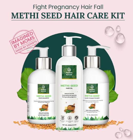 Methi Seed Hair Care Kit For Pregnancy & Postpartum Hair fall