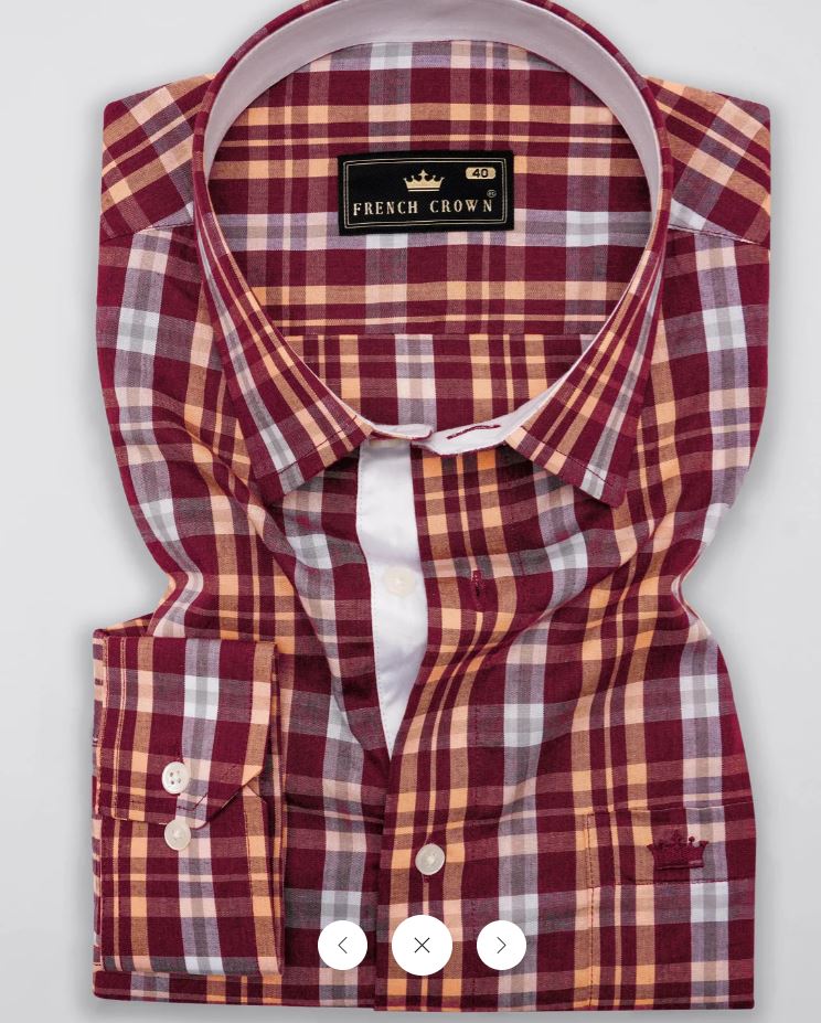 Claret Maroon Premium Cotton Shirt