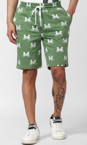 Printed Knit Shorts
