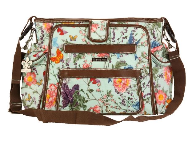 Kalencom nylon coated nola tote diaper bag navy