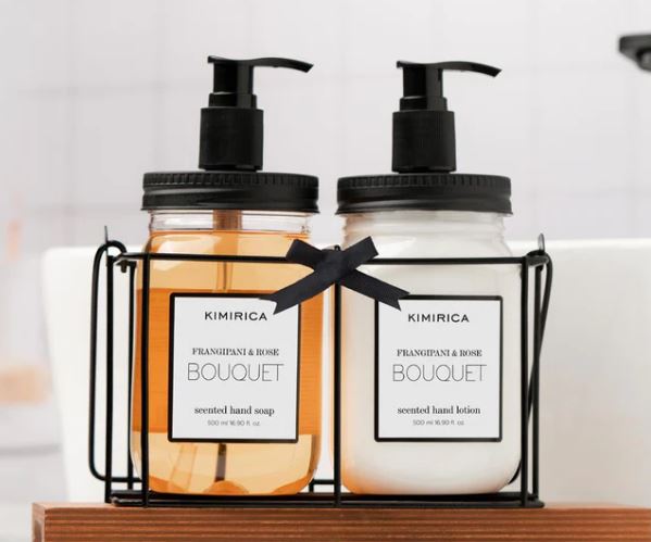 Bouquet Hand Lotion & Hand Wash Caddy Set 500 ML