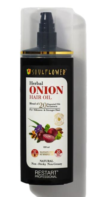 Onion Hair Oil for Hair Regrowth, Thick Hair and Hairfall Control