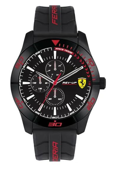 REV-UP Black Dial Multifunction Watch For Men