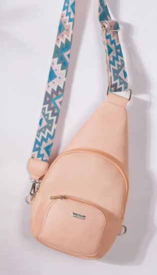 Voyager One Shoulder Cross Body Bag Pink