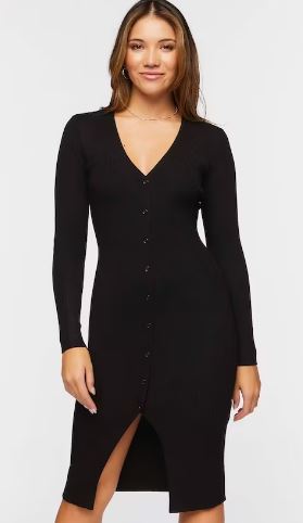 Forever 21 Solid Midi Dress