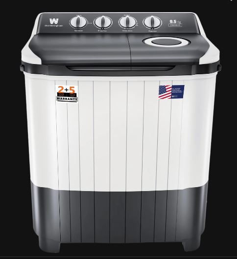 White Westinghouse 9.5 kg Semi Automatic Washing Machine