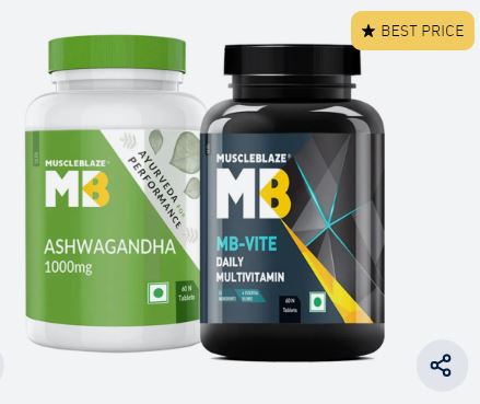 Ashwagandha & MB-VITE 60 Tabs Combo