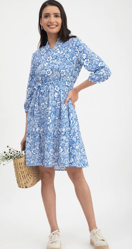 Floral Print Tier Dress
