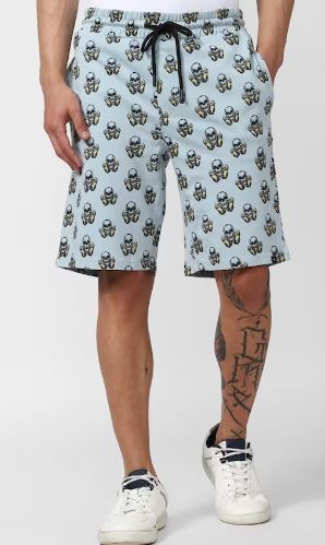 Printed Knit Shorts