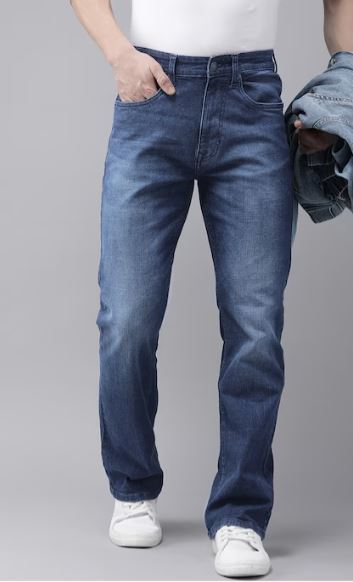 Men Connor Bootcut Heavy Fade Stretchable Jeans