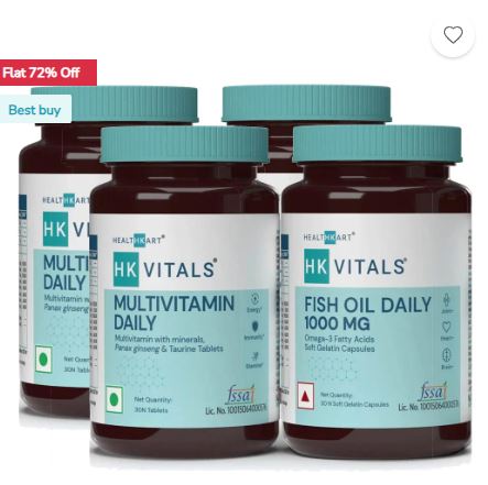 HK Vitals Assorted Multivitamin Fish Oil