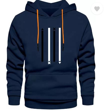 Men Full Sleeve Solid Hooded Sweatshirt