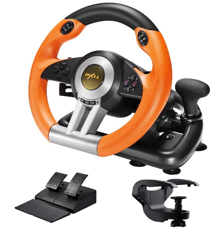 PXN V3II Simulate Racing Game Steering Wheel with Pedal
