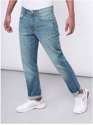Men Blue Rodeo Straight Fit Mid Rise Jeans