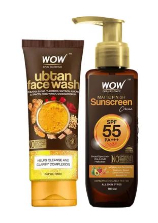 Ubtan Face Wash And Sunscreen Combo