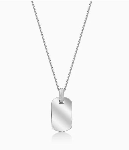 Silver Aegis Amulet Pendant Chain
