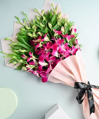 Bellina Purple Orchid Bouquet