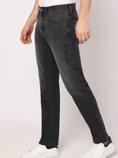 Dark Wash Cotton Non- Stretchable Jeans