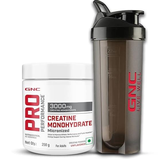 GNC Creatine Monohydrate With Black Shaker